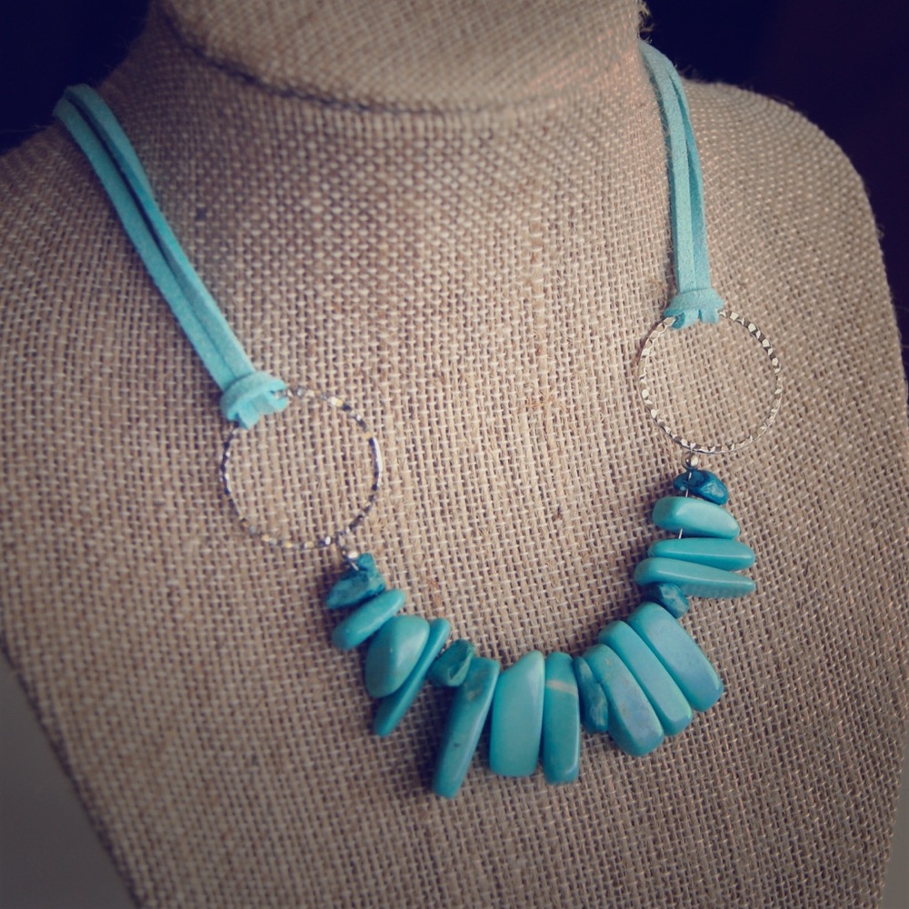 Turquoise Colored Stone Necklace